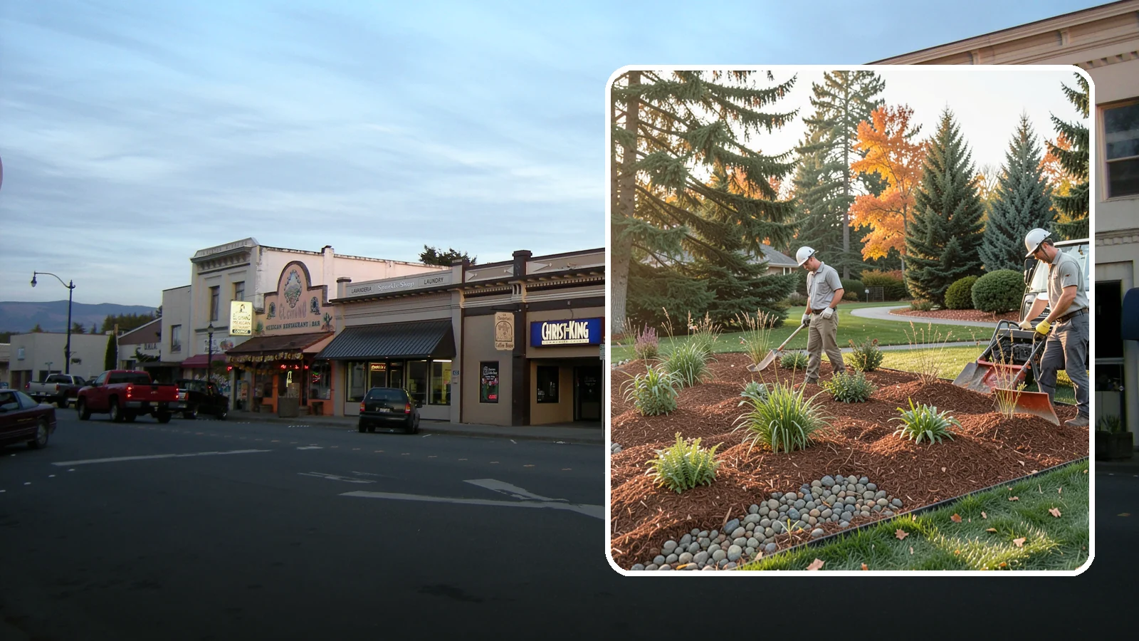 Bark Replacement in Burlington, Skagit County, WA - We strip out spent, matted bark and lay down fresh Douglas fir or hemlock bark that stands up to Puget Sound rain.