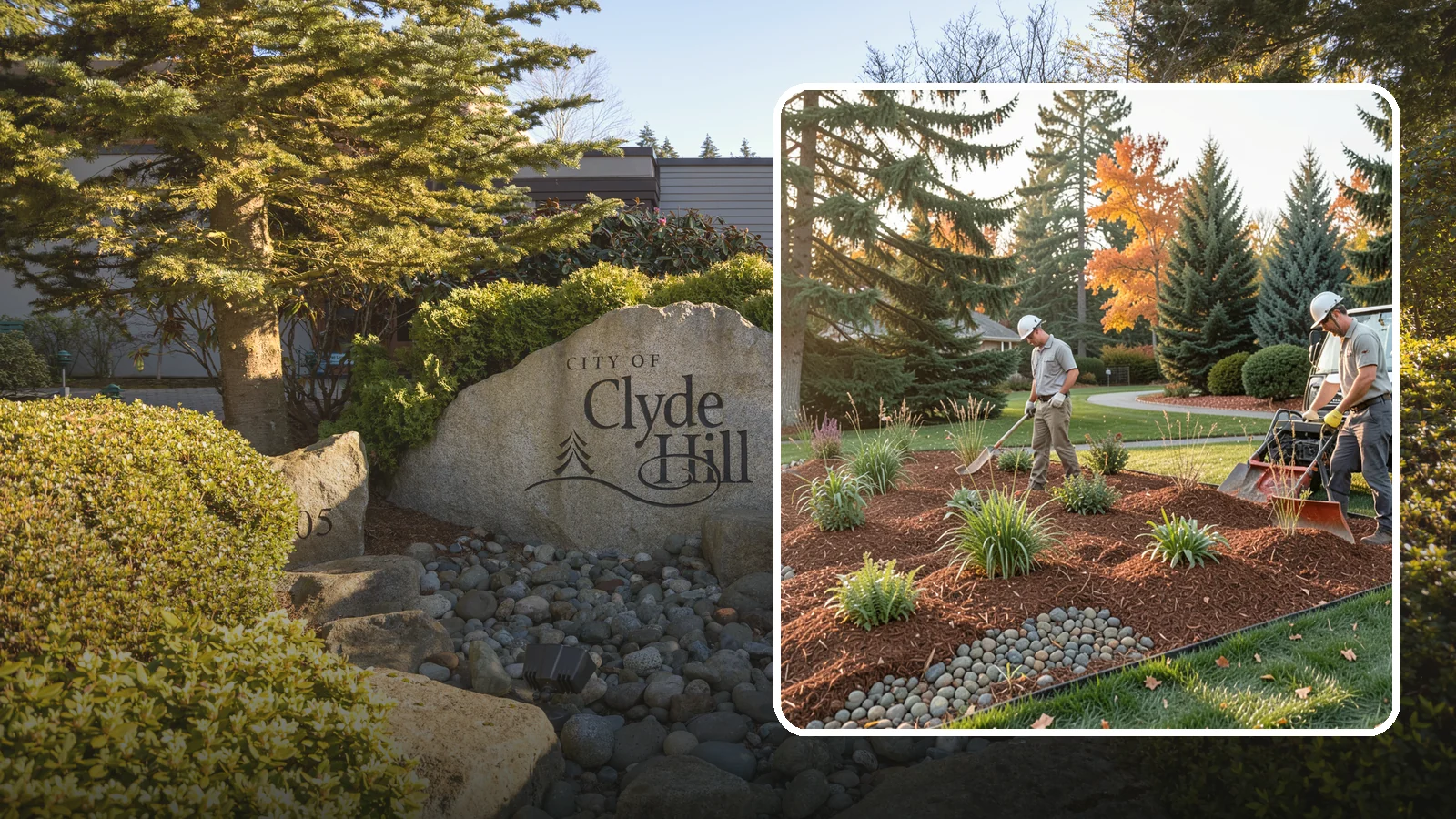 Bark Replacement in Clyde Hill, King County, WA - We strip out spent, matted bark and lay down fresh Douglas fir or hemlock bark that stands up to Puget Sound rain.