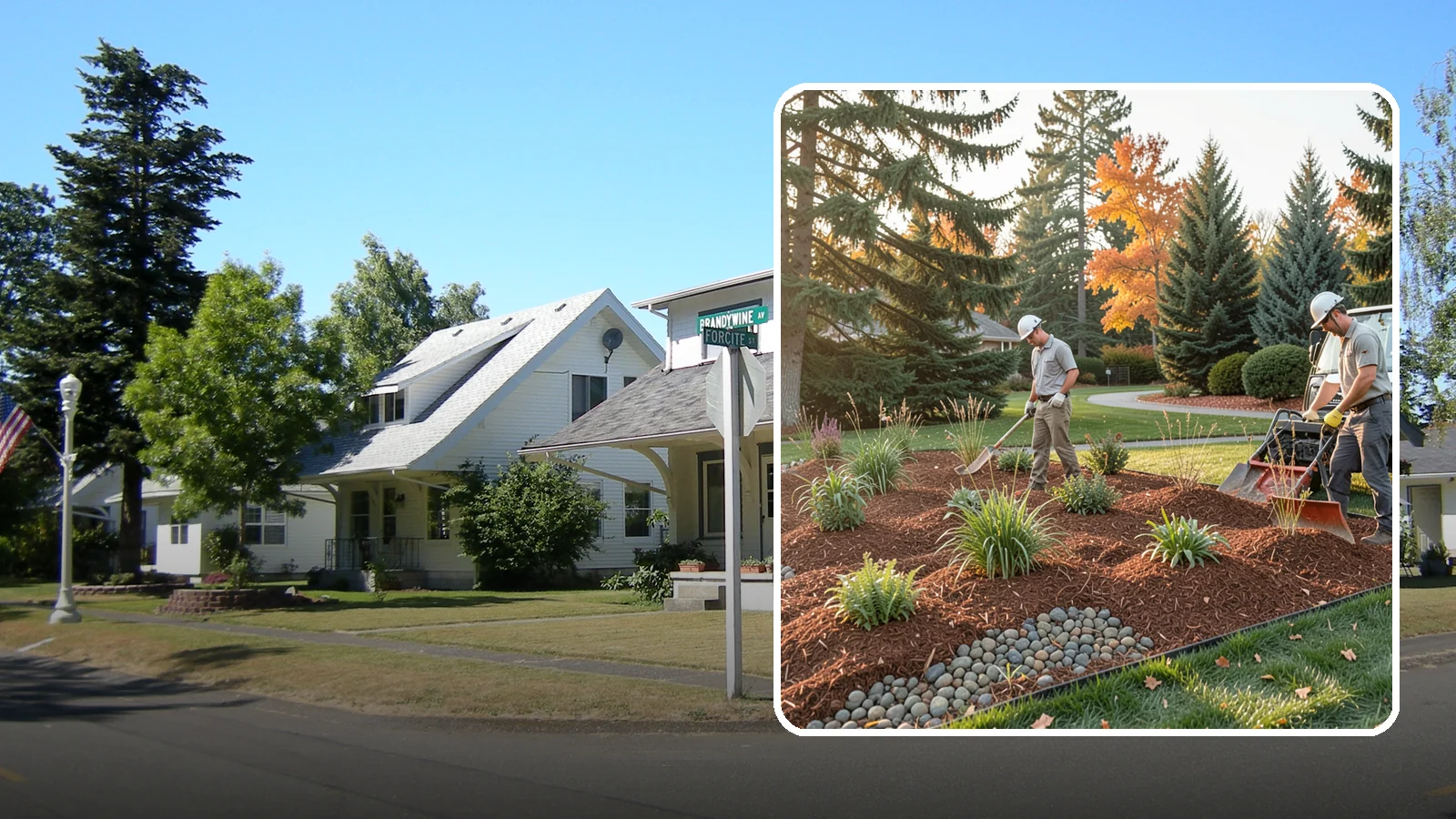 Bark Replacement in DuPont, Pierce County, WA - We strip out spent, matted bark and lay down fresh Douglas fir or hemlock bark that stands up to Puget Sound rain.