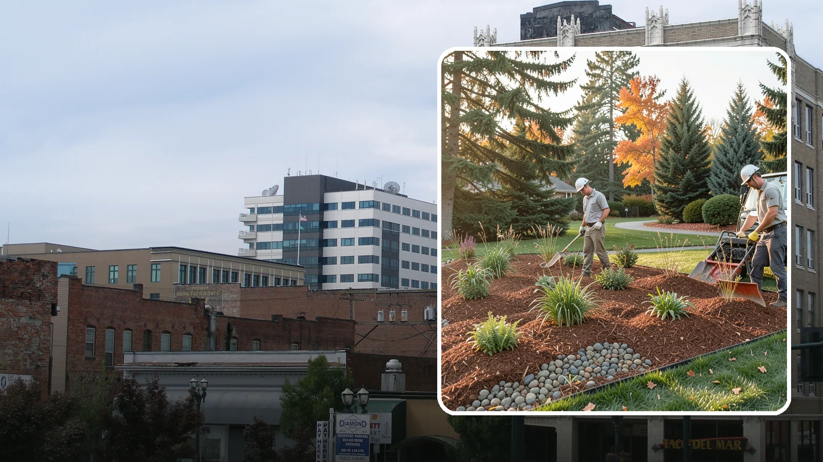 Bark Replacement in Everett, Snohomish County, WA - We strip out spent, matted bark and lay down fresh Douglas fir or hemlock bark that stands up to Puget Sound rain.