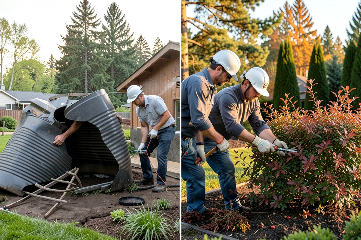 Bark Replacement in Gig Harbor, Pierce County, WA - Remove and haul away the old, broken-down bark layer