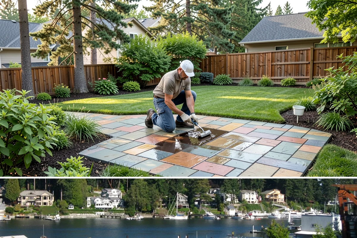 Bark Replacement in Gig Harbor, Pierce County, WA - Best done in early spring before the summer dry stretch or in early fall before the November rains set in, so new bark settles...