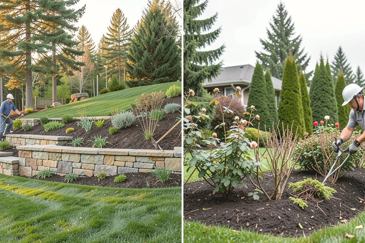 Bark Replacement in Issaquah, King County, WA - Remove and haul away the old, broken-down bark layer