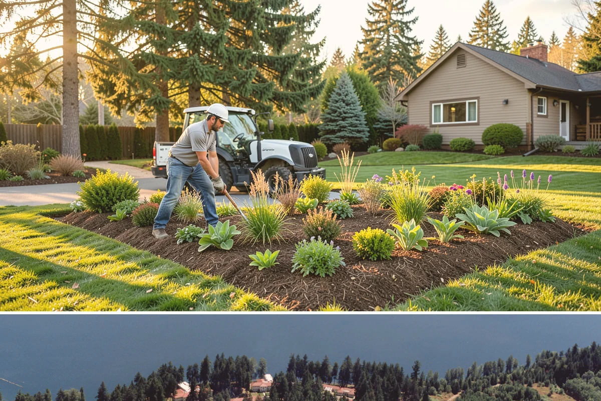 Bark Replacement in Lakewood, Pierce County, WA - Best done in early spring before the summer dry stretch or in early fall before the November rains set in, so new bark settles...