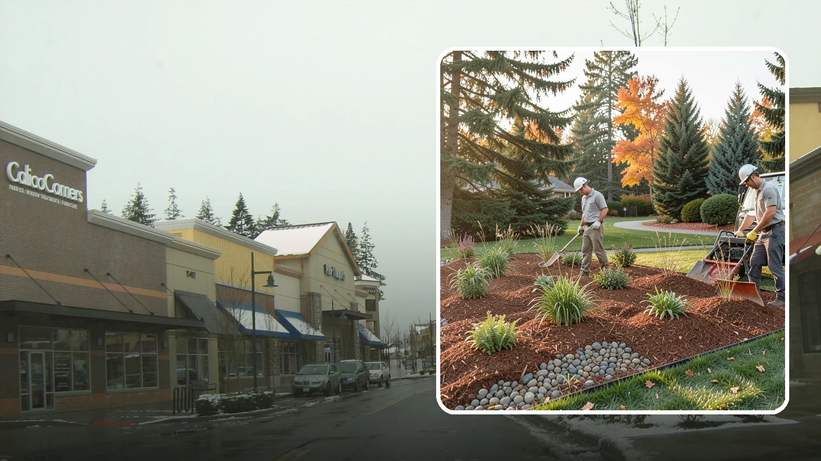 Bark Replacement in Mill Creek, Snohomish County, WA - We strip out spent, matted bark and lay down fresh Douglas fir or hemlock bark that stands up to Puget Sound rain.