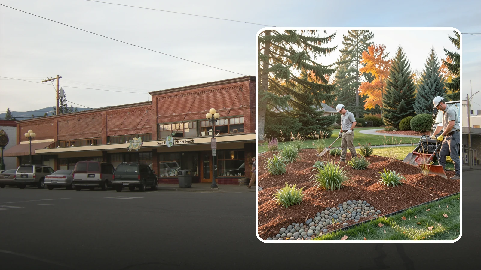 Bark Replacement in Sedro-Woolley, Skagit County, WA - We strip out spent, matted bark and lay down fresh Douglas fir or hemlock bark that stands up to Puget Sound rain.