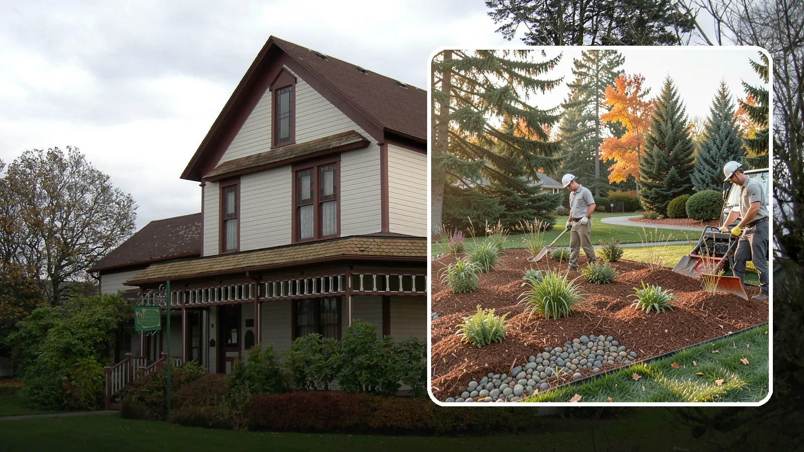 Bark Replacement in Sumner, Pierce County, WA - We strip out spent, matted bark and lay down fresh Douglas fir or hemlock bark that stands up to Puget Sound rain.