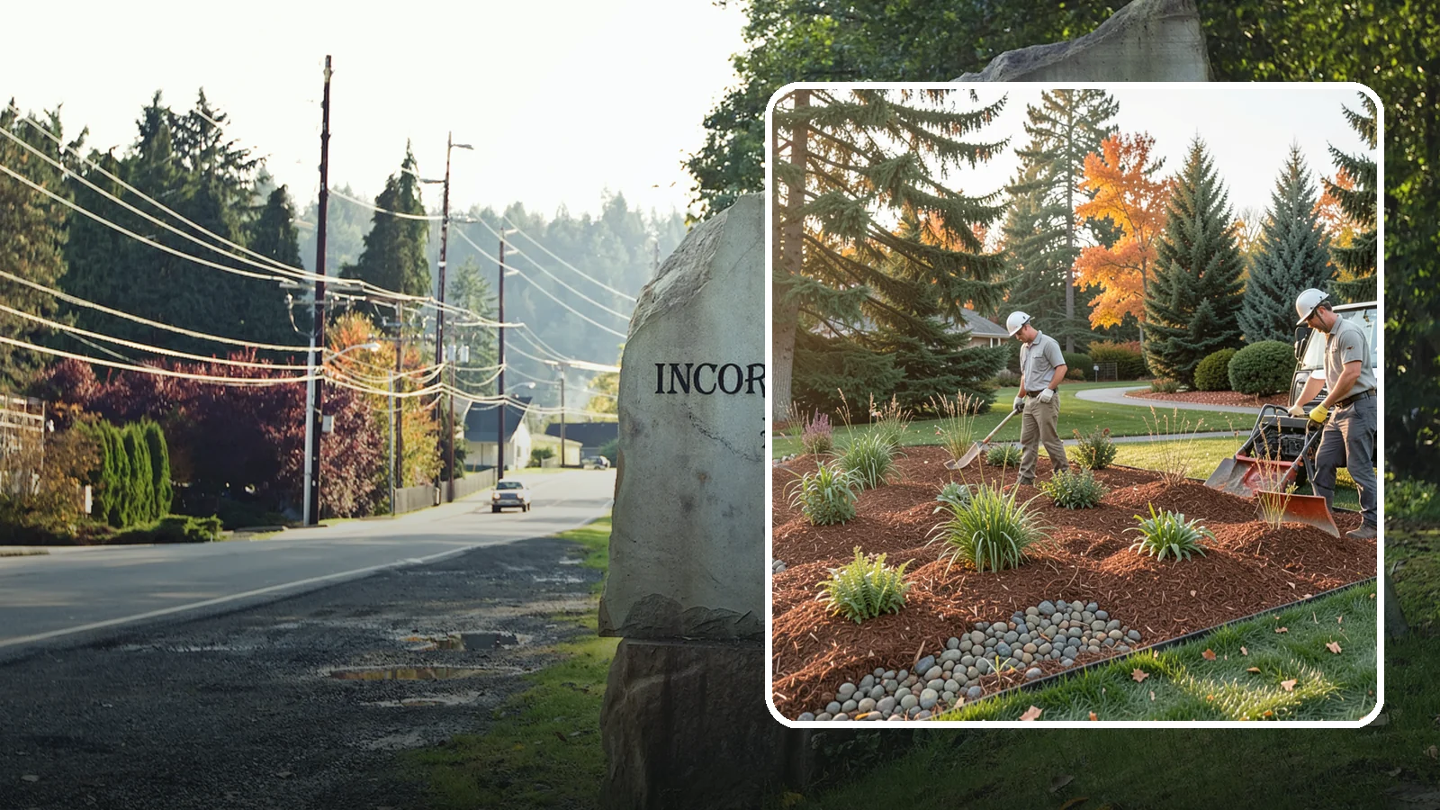 Bark Replacement in Wilkeson, Pierce County, WA - We strip out spent, matted bark and lay down fresh Douglas fir or hemlock bark that stands up to Puget Sound rain.