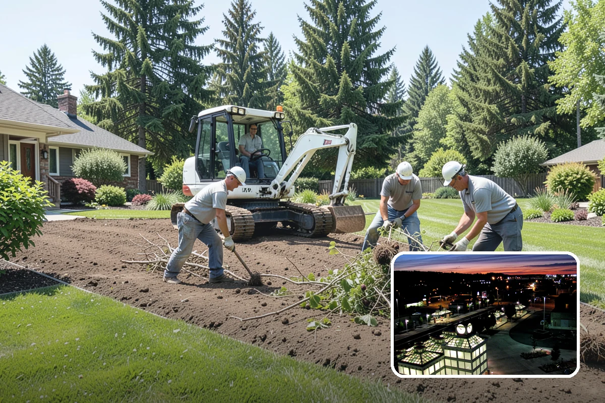 Basalt Rock Installation in Auburn, King County, WA - Authentic, locally sourced Northwest stone