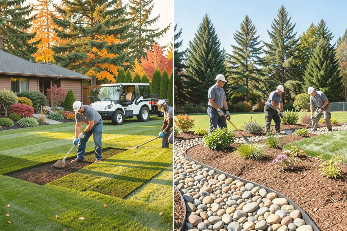 Basalt Rock Installation in Brier, Snohomish County, WA - Grade the area and confirm bearing for boulders or columns