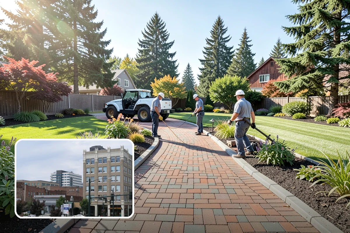 Basalt Rock Installation in Everett, Snohomish County, WA - Authentic, locally sourced Northwest stone