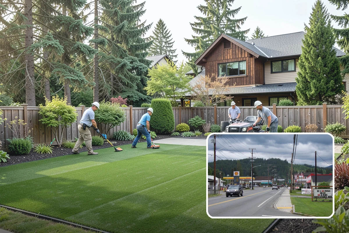Basalt Rock Installation in Granite Falls, Snohomish County, WA - Authentic, locally sourced Northwest stone