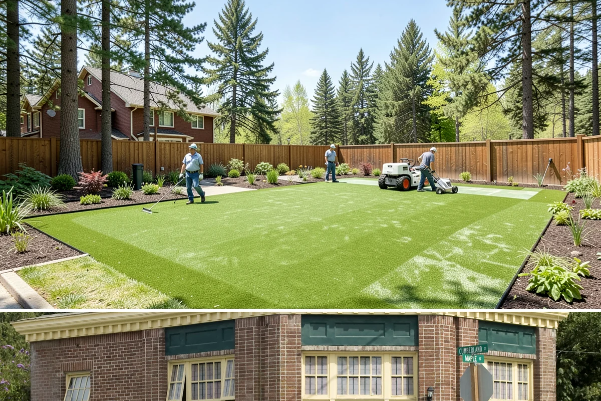 Basalt Rock Installation in Hamilton, Skagit County, WA - Basalt can be set any time of year, though summer's firmer ground makes placing heavy boulders and columns safer and easier.