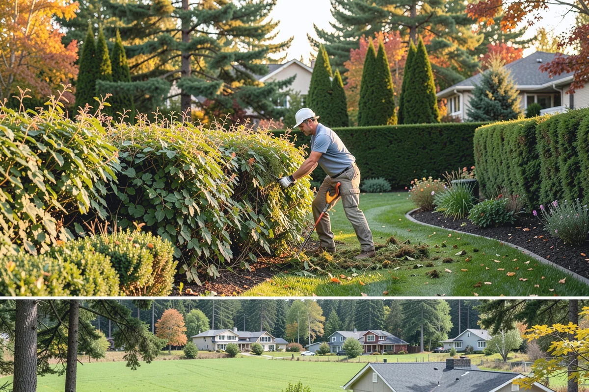 Basalt Rock Installation in Lyman, Skagit County, WA - Basalt can be set any time of year, though summer's firmer ground makes placing heavy boulders and columns safer and easier.