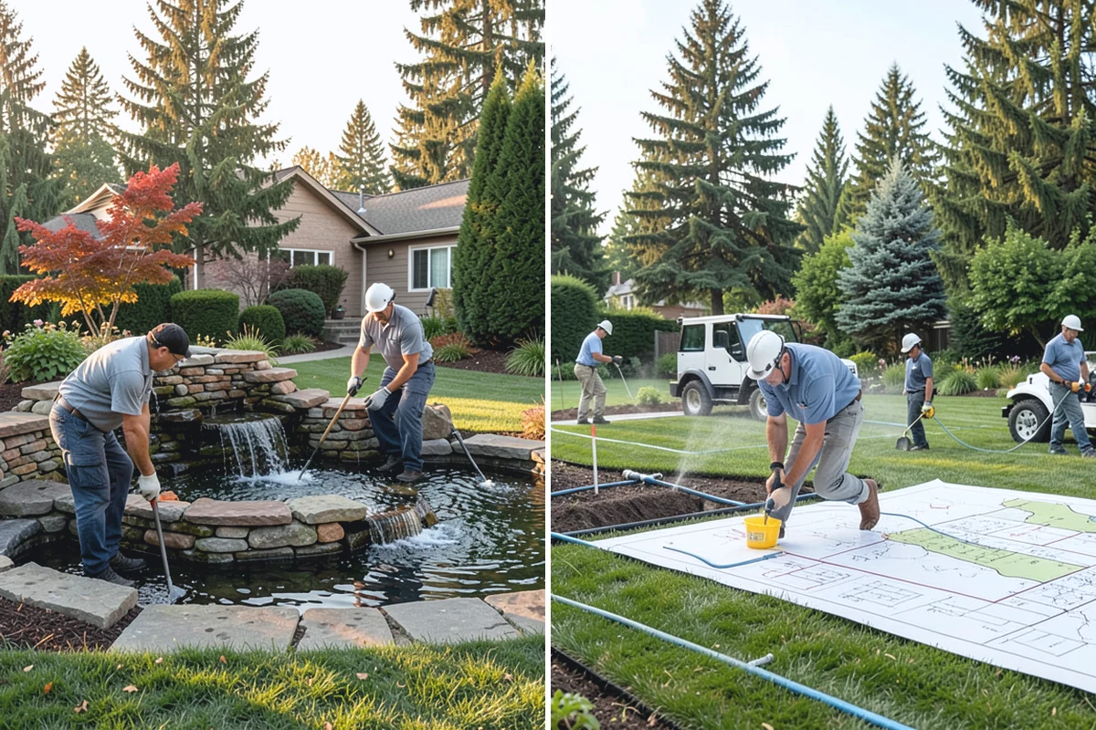 Basalt Rock Installation in Marysville, Snohomish County, WA - Grade the area and confirm bearing for boulders or columns