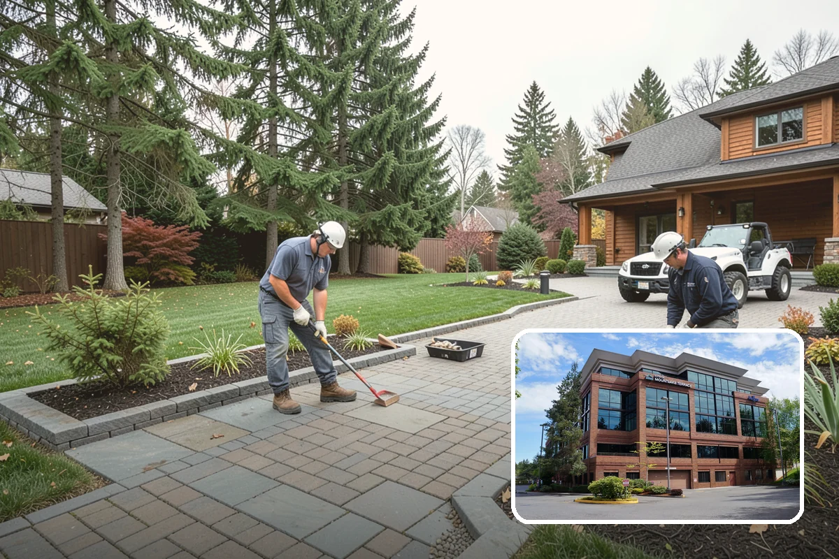 Basalt Rock Installation in Mountlake Terrace, Snohomish County, WA - Authentic, locally sourced Northwest stone