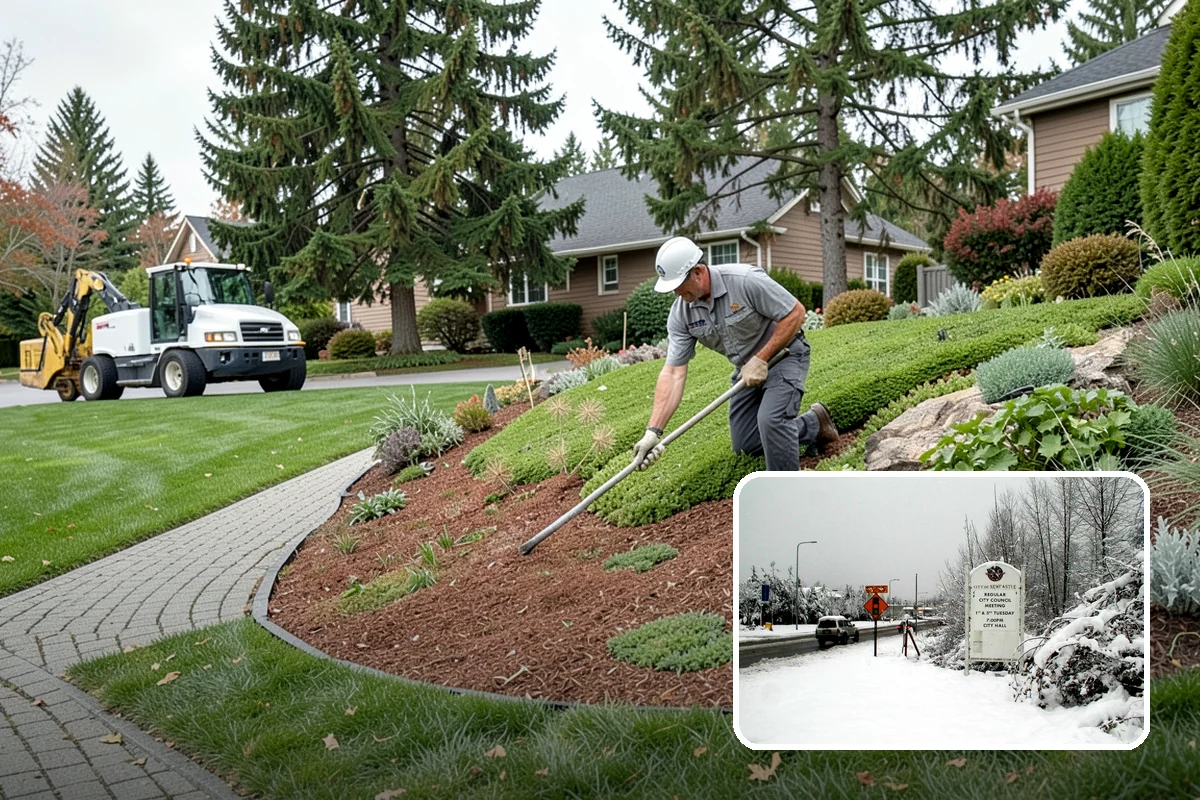 Basalt Rock Installation in Newcastle, King County, WA - Authentic, locally sourced Northwest stone