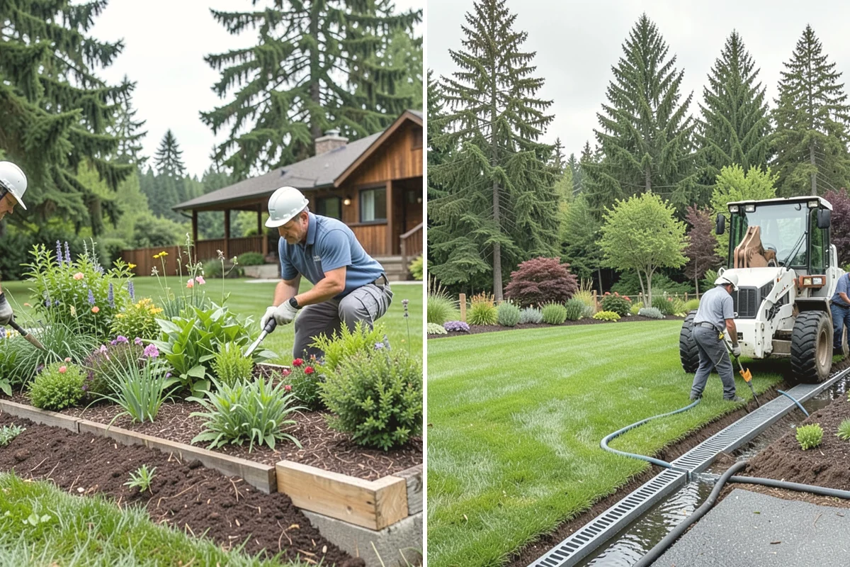 Basalt Rock Installation in North Bend, King County, WA - Grade the area and confirm bearing for boulders or columns
