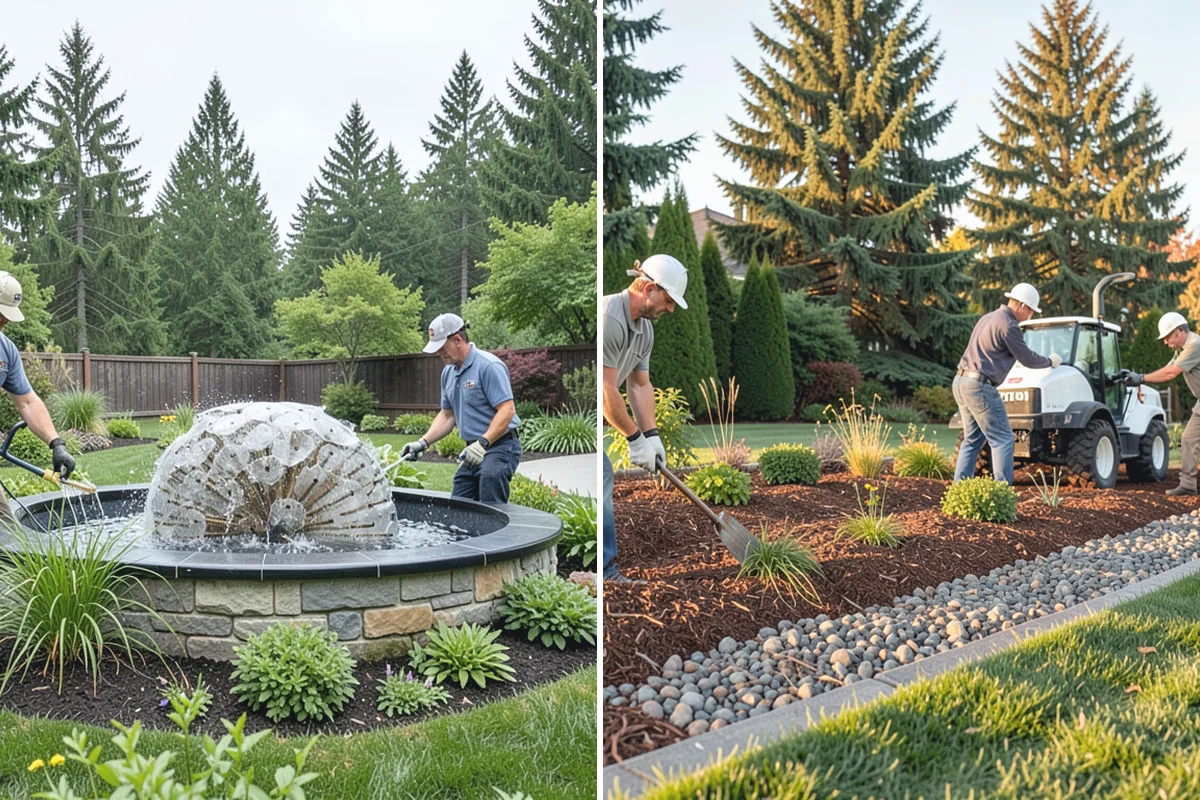 Basalt Rock Installation in Roy, Pierce County, WA - Grade the area and confirm bearing for boulders or columns