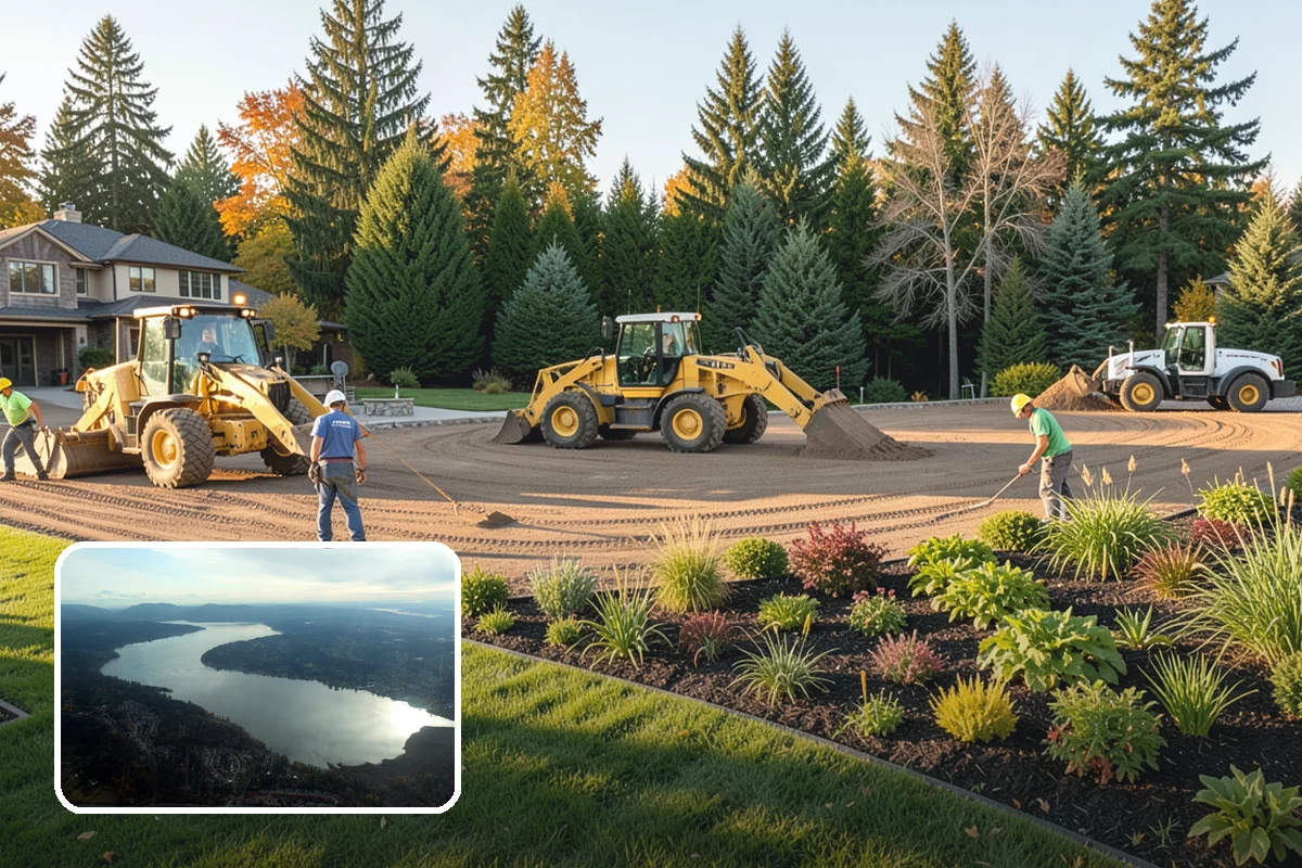 Basalt Rock Installation in Sammamish, King County, WA - Authentic, locally sourced Northwest stone