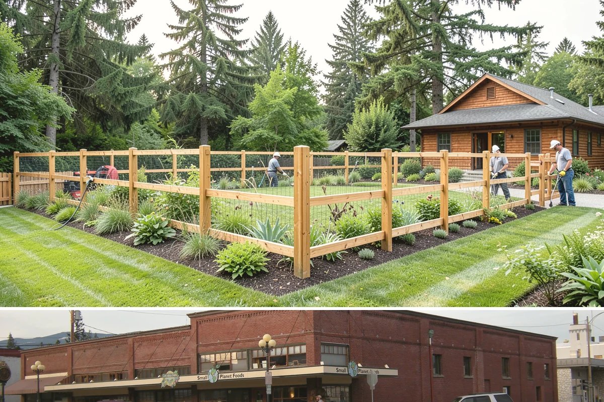 Basalt Rock Installation in Sedro-Woolley, Skagit County, WA - Basalt can be set any time of year, though summer's firmer ground makes placing heavy boulders and columns safer and easier.