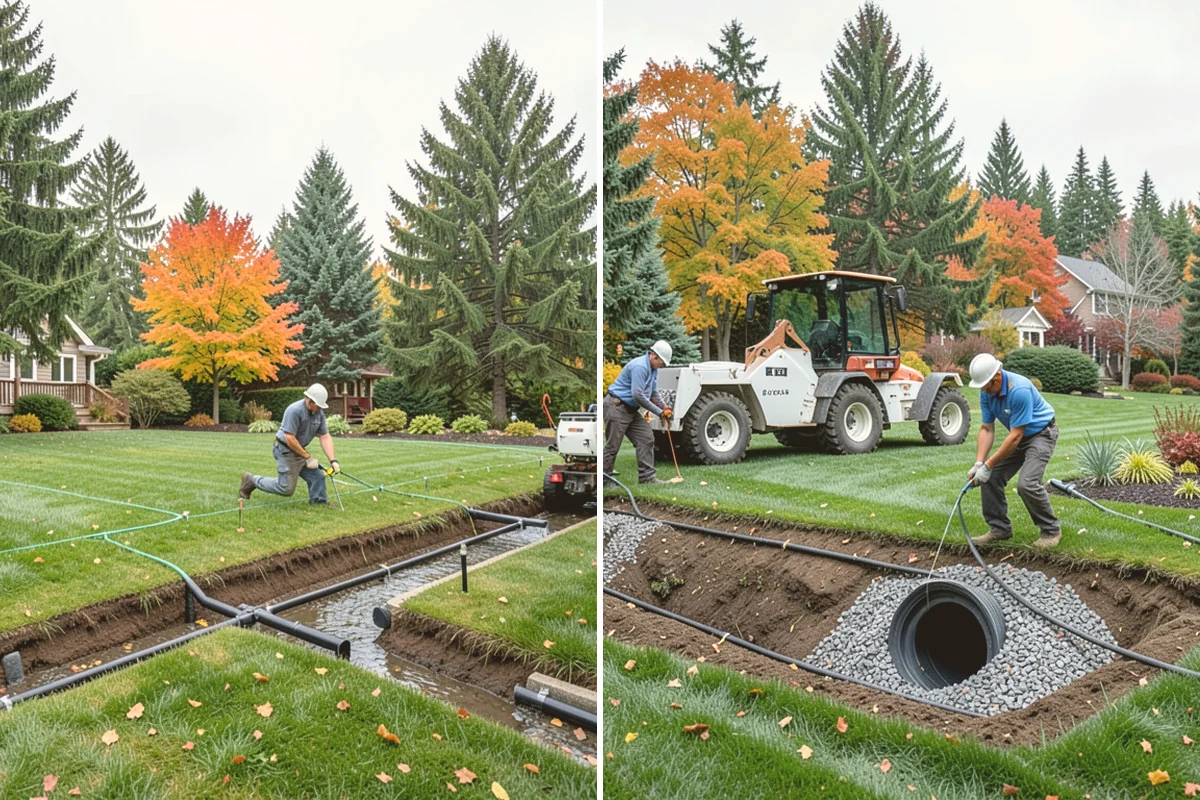 Basalt Rock Installation in Stanwood, Snohomish County, WA - Grade the area and confirm bearing for boulders or columns