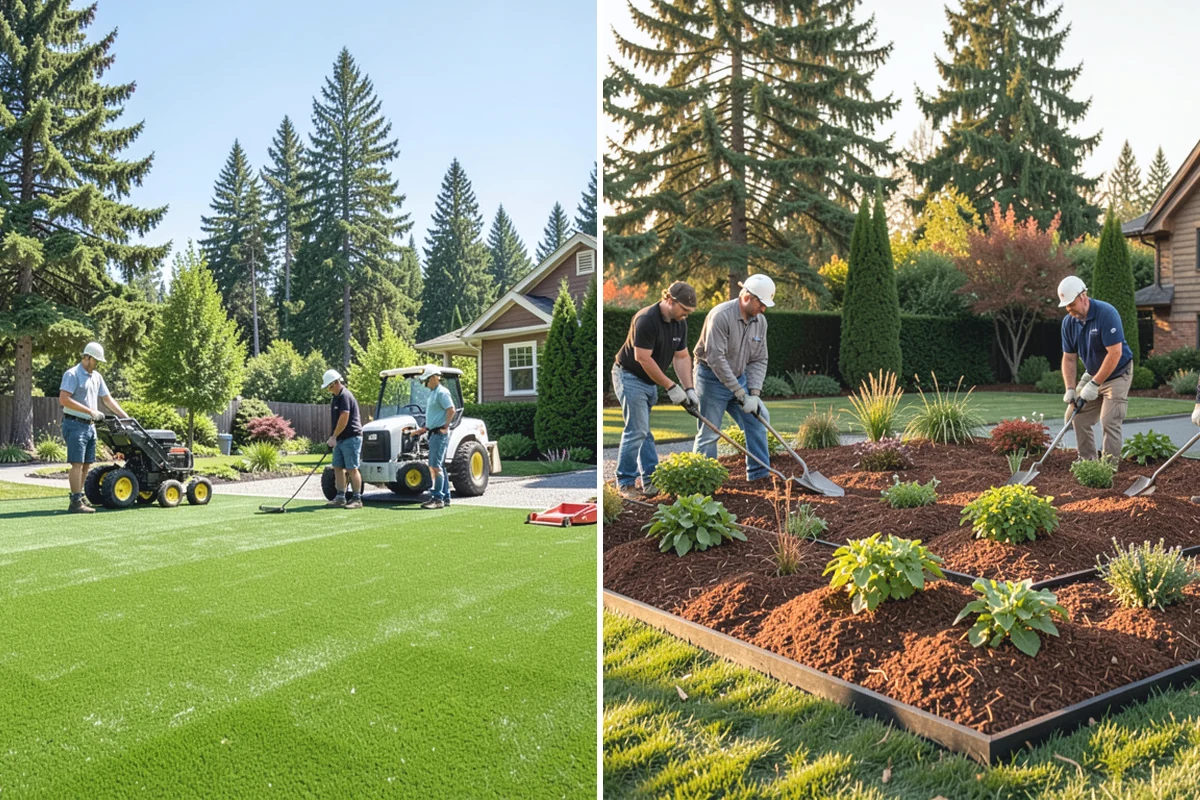 Basalt Rock Installation in Sumner, Pierce County, WA - Grade the area and confirm bearing for boulders or columns