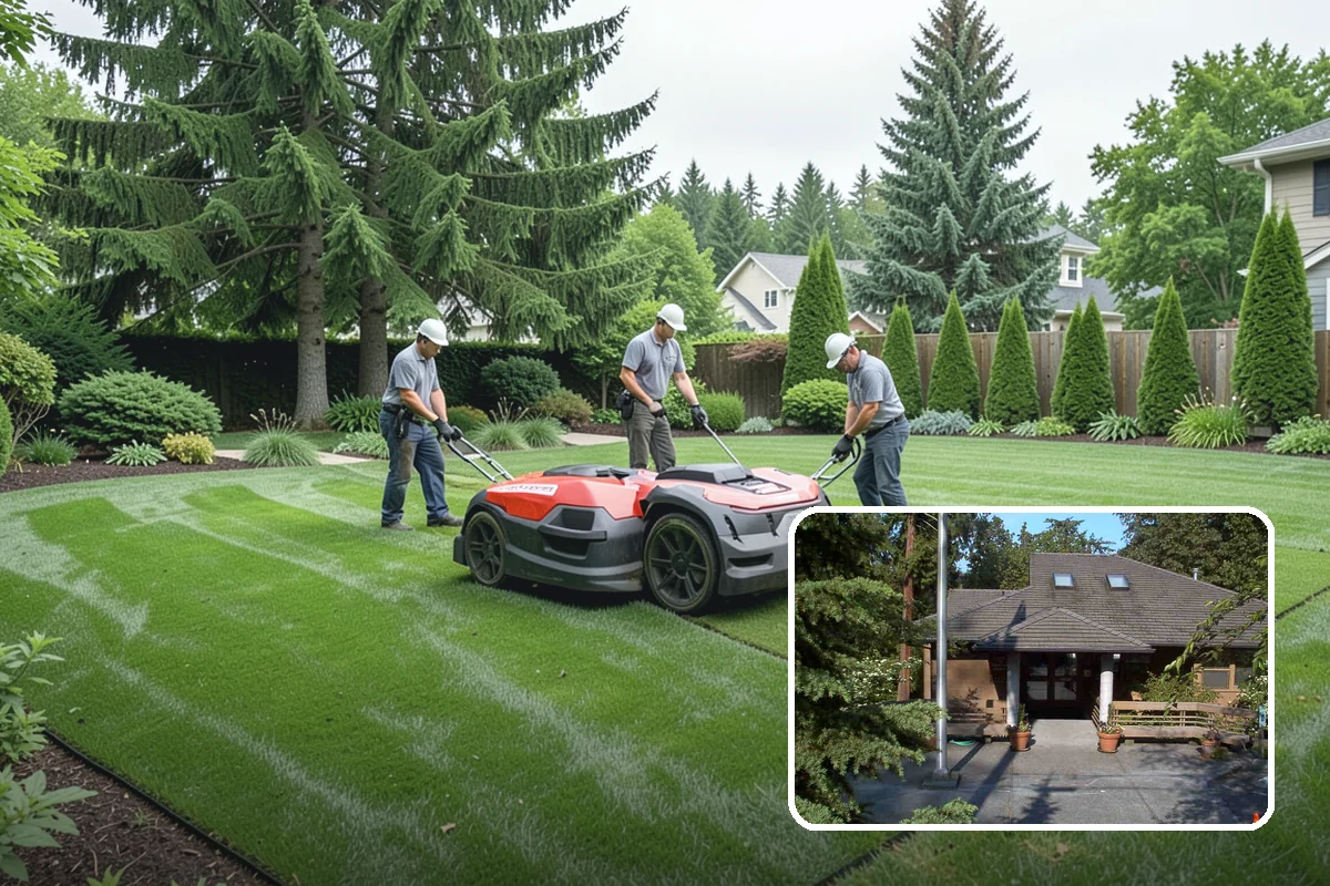 Basalt Rock Installation in Yarrow Point, King County, WA - Authentic, locally sourced Northwest stone