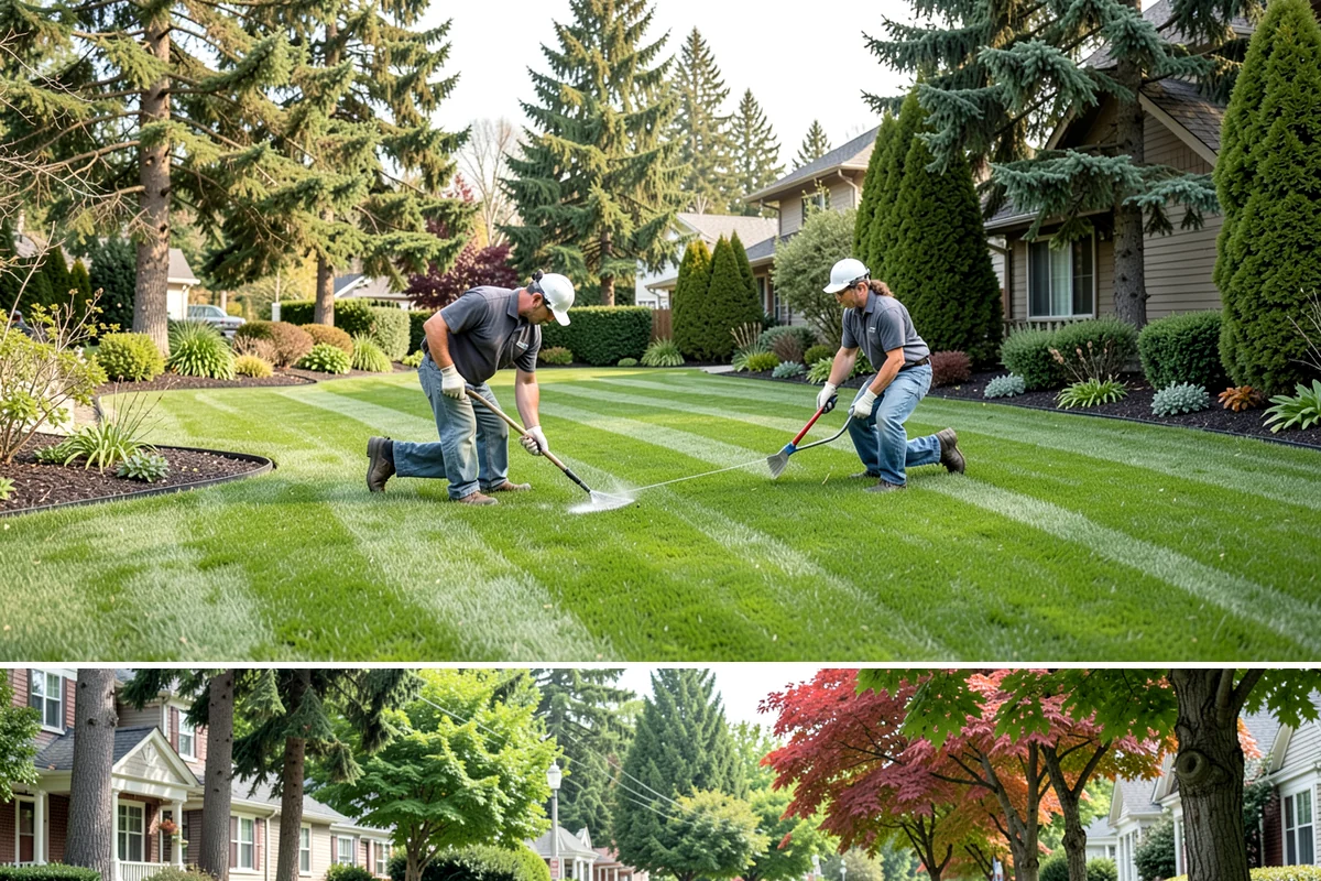 Bed Cleanup in Beaux Arts Village, King County, WA - Most valuable in late fall after leaf drop and again in early spring before Puget Sound weeds take hold.