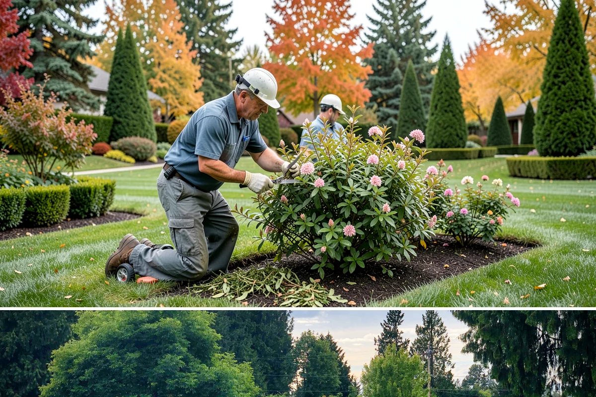 Bed Cleanup in Bonney Lake, Pierce County, WA - Most valuable in late fall after leaf drop and again in early spring before Puget Sound weeds take hold.