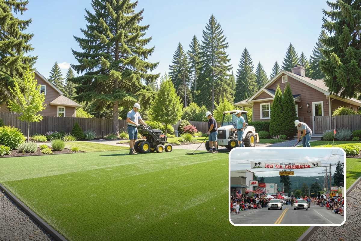 Bed Cleanup in Carnation, King County, WA - Removes leaf litter and debris that smother plants and invite rot
