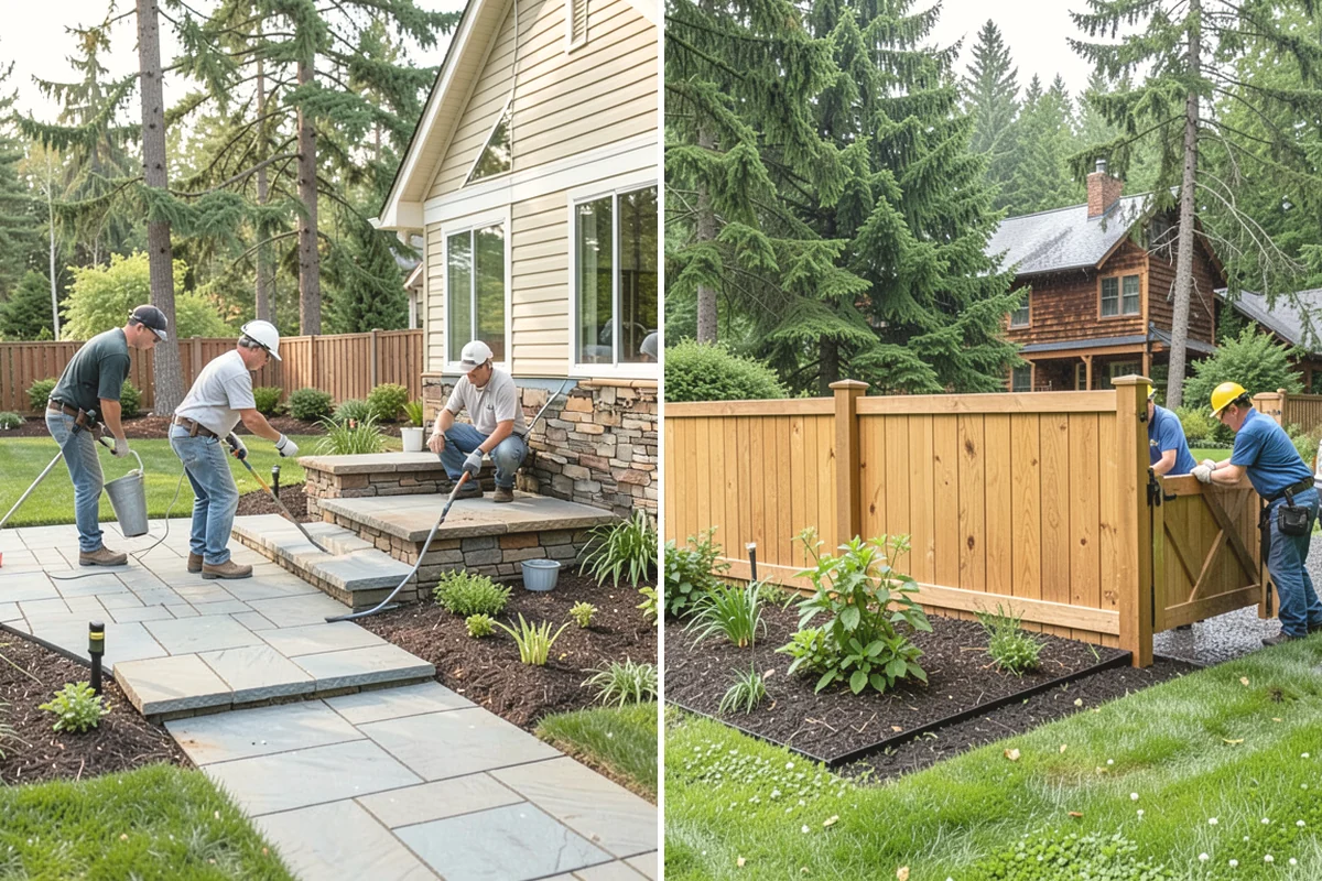 Bed Cleanup in Carnation, King County, WA - Walk the beds and identify plants to keep versus remove