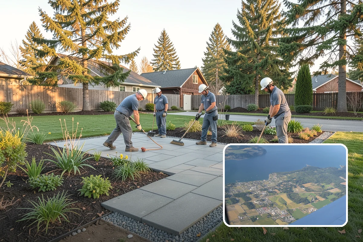 Bed Cleanup in Coupeville, Island County, WA - Removes leaf litter and debris that smother plants and invite rot