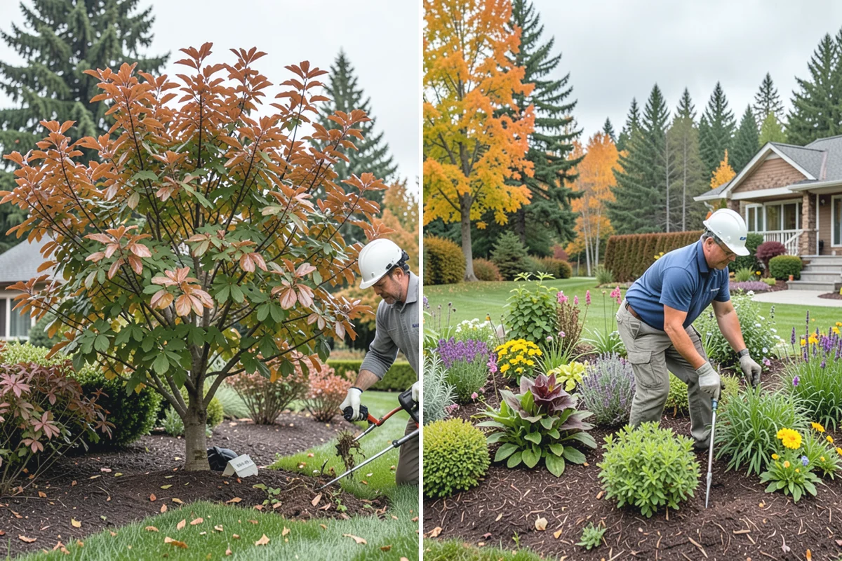 Bed Cleanup in Coupeville, Island County, WA - Walk the beds and identify plants to keep versus remove