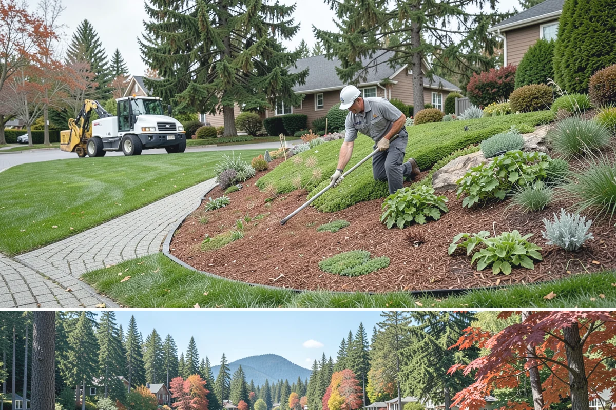 Bed Cleanup in Covington, King County, WA - Most valuable in late fall after leaf drop and again in early spring before Puget Sound weeds take hold.