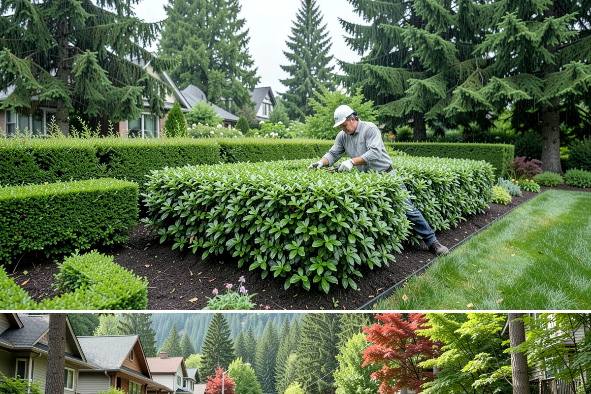 Bed Cleanup in Darrington, Snohomish County, WA - Most valuable in late fall after leaf drop and again in early spring before Puget Sound weeds take hold.