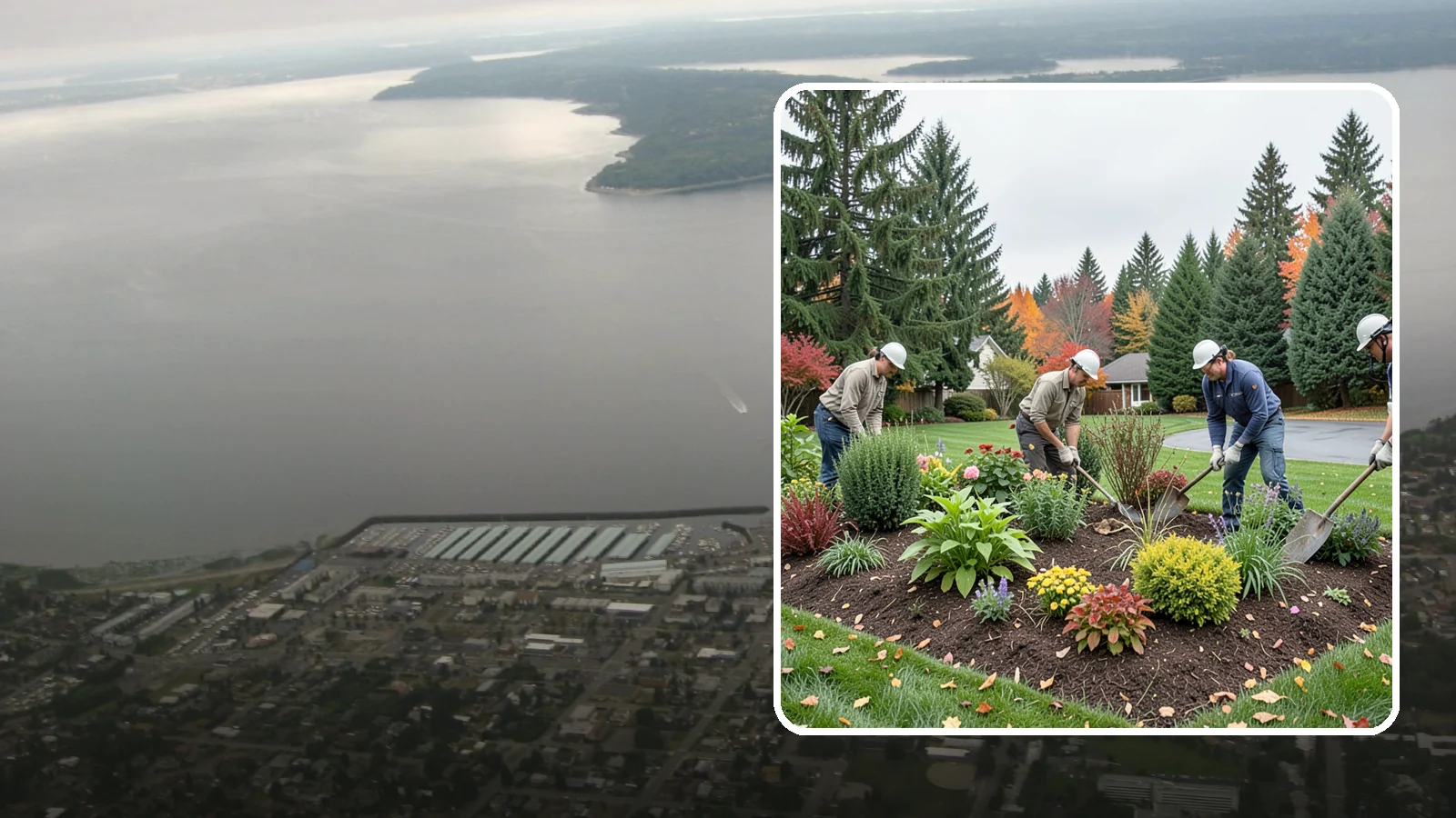 Bed Cleanup in Des Moines, King County, WA - We clear leaves, weeds, spent growth, and winter debris to restore order to your Pacific Northwest planting beds.