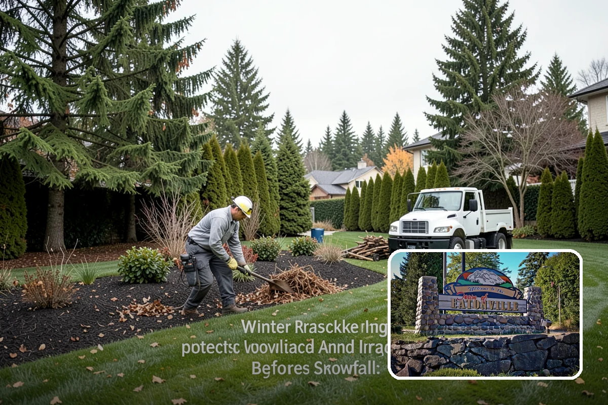 Bed Cleanup in Eatonville, Pierce County, WA - Removes leaf litter and debris that smother plants and invite rot