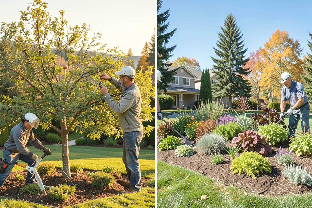 Bed Cleanup in Edgewood, Pierce County, WA - Walk the beds and identify plants to keep versus remove