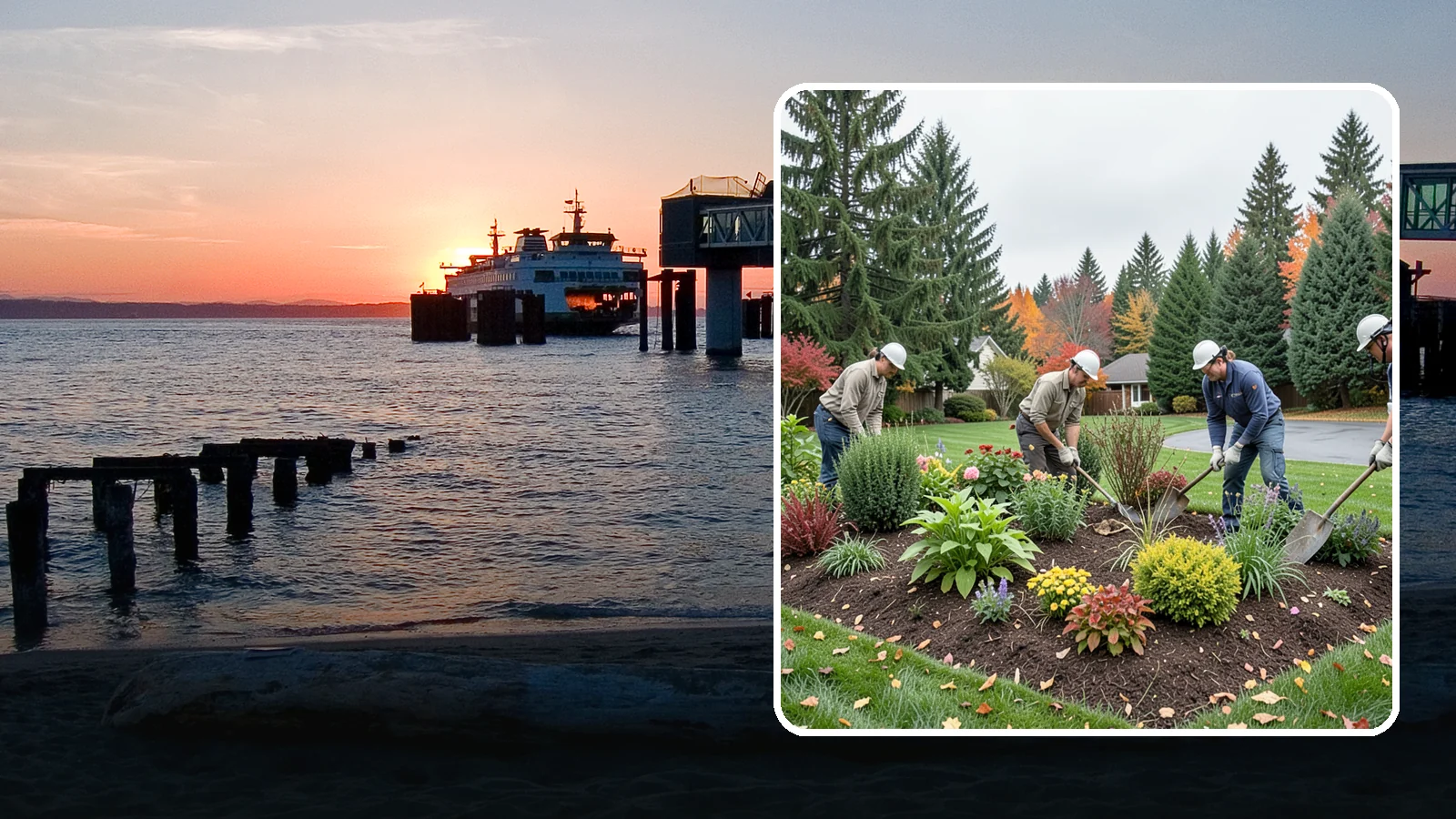 Bed Cleanup in Edmonds, Snohomish County, WA - We clear leaves, weeds, spent growth, and winter debris to restore order to your Pacific Northwest planting beds.