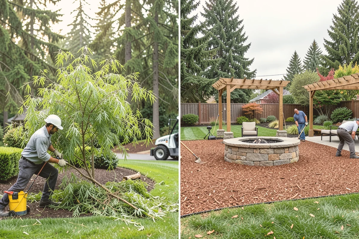 Bed Cleanup in Fife, Pierce County, WA - Walk the beds and identify plants to keep versus remove