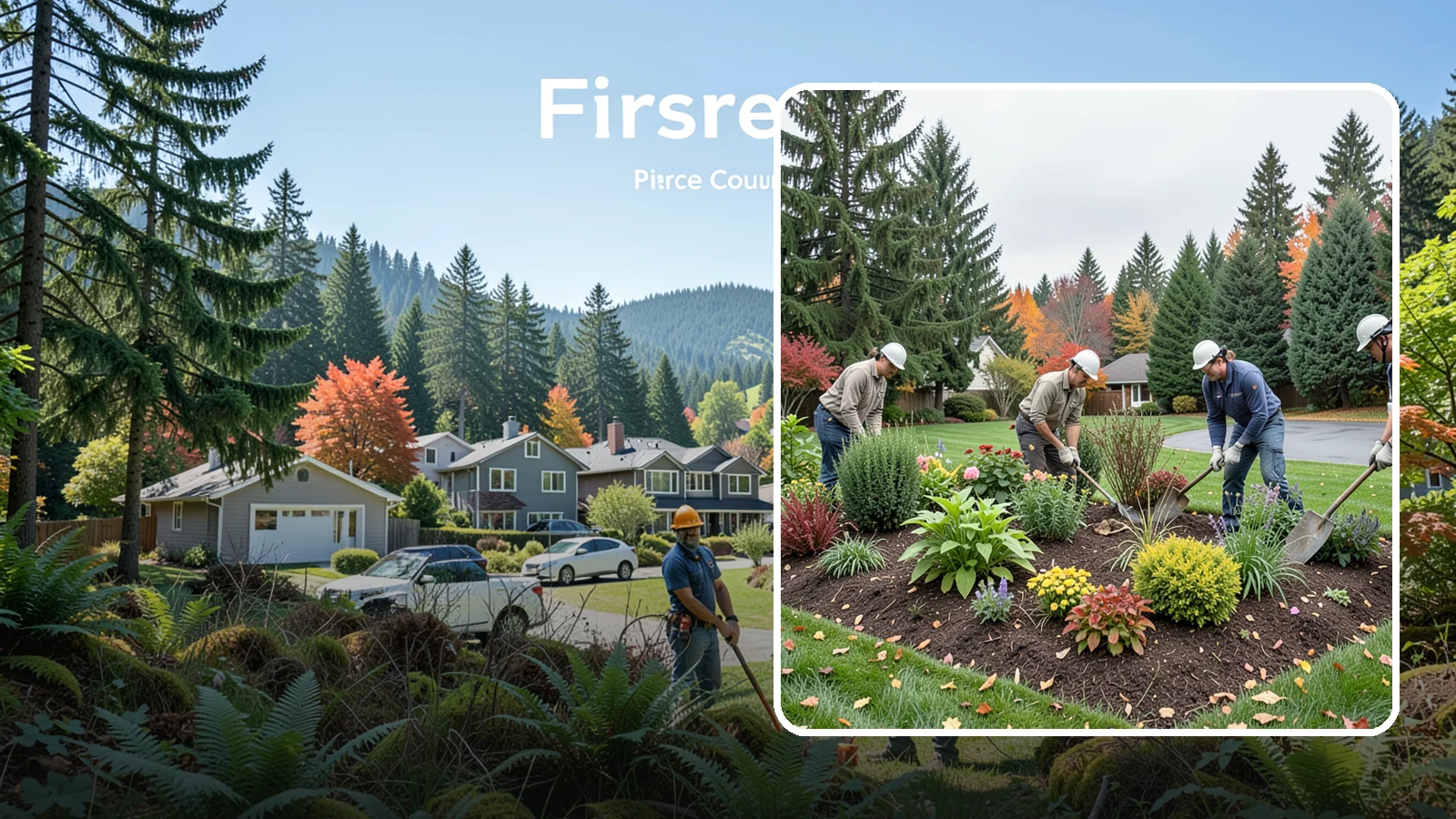 Bed Cleanup in Fircrest, Pierce County, WA - We clear leaves, weeds, spent growth, and winter debris to restore order to your Pacific Northwest planting beds.
