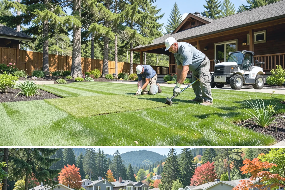 Bed Cleanup in Fircrest, Pierce County, WA - Most valuable in late fall after leaf drop and again in early spring before Puget Sound weeds take hold.