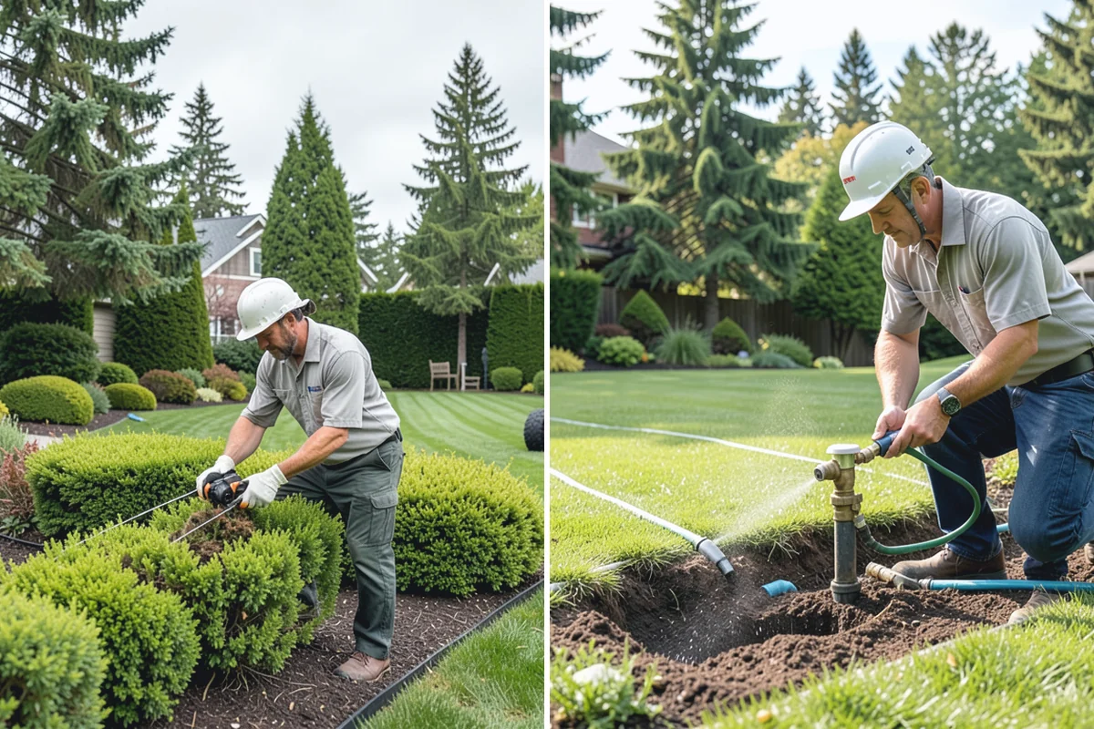 Bed Cleanup in Gold Bar, Snohomish County, WA - Walk the beds and identify plants to keep versus remove