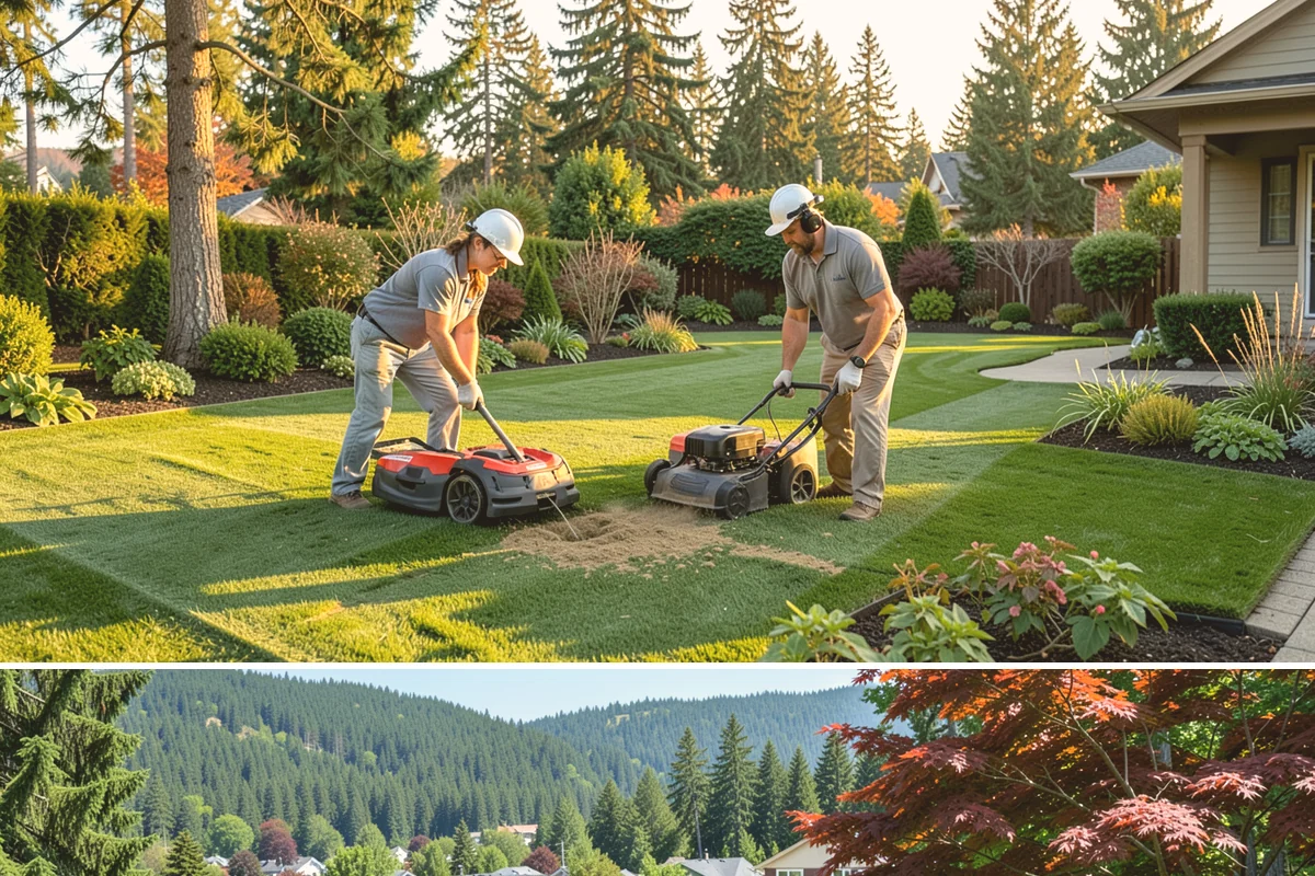 Bed Cleanup in Index, Snohomish County, WA - Most valuable in late fall after leaf drop and again in early spring before Puget Sound weeds take hold.