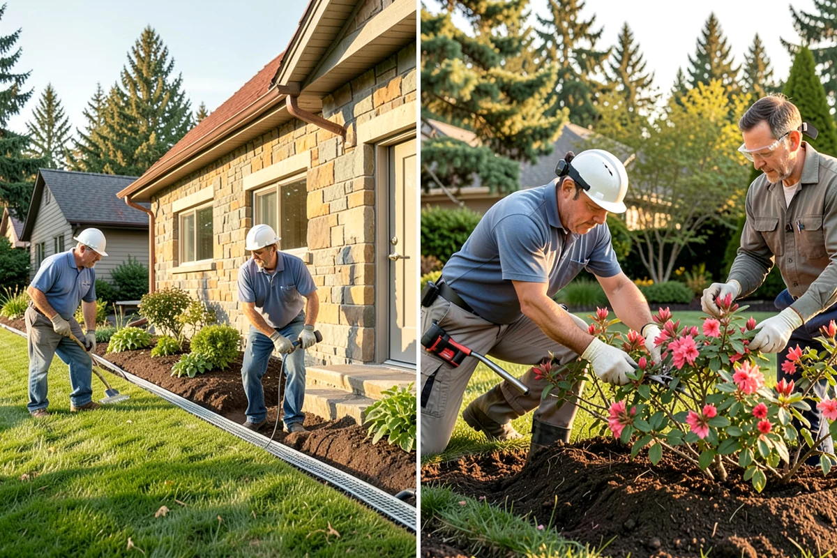 Bed Cleanup in Kenmore, King County, WA - Walk the beds and identify plants to keep versus remove