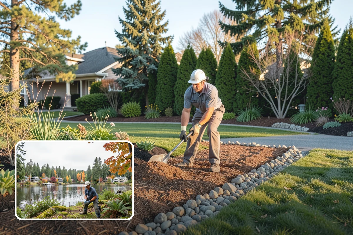 Bed Cleanup in La Conner, Skagit County, WA - Removes leaf litter and debris that smother plants and invite rot
