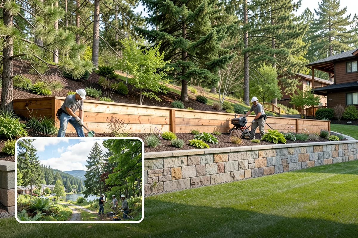 Bed Cleanup in Lake Forest Park, King County, WA - Removes leaf litter and debris that smother plants and invite rot