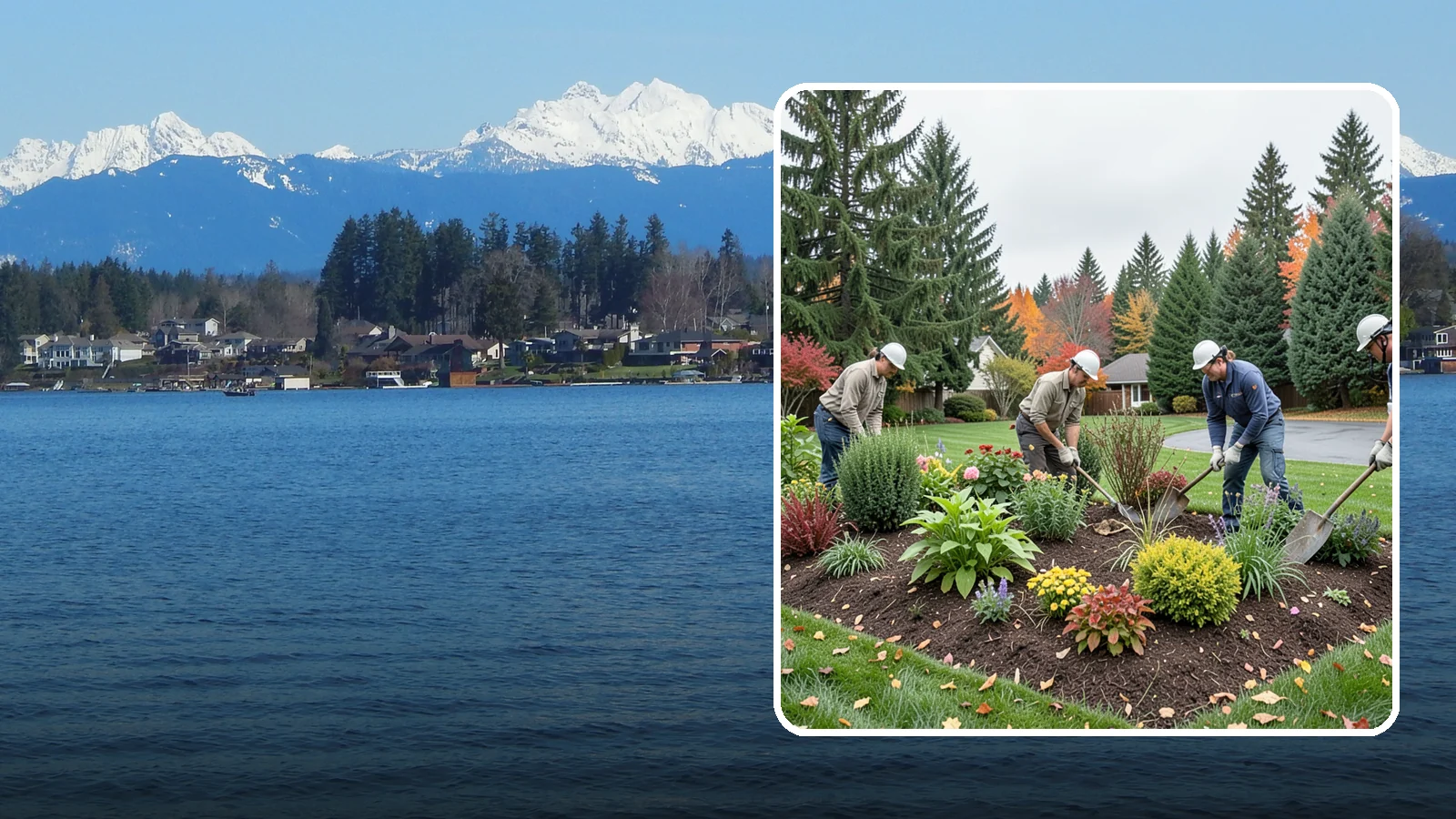 Bed Cleanup in Lake Stevens, Snohomish County, WA - We clear leaves, weeds, spent growth, and winter debris to restore order to your Pacific Northwest planting beds.