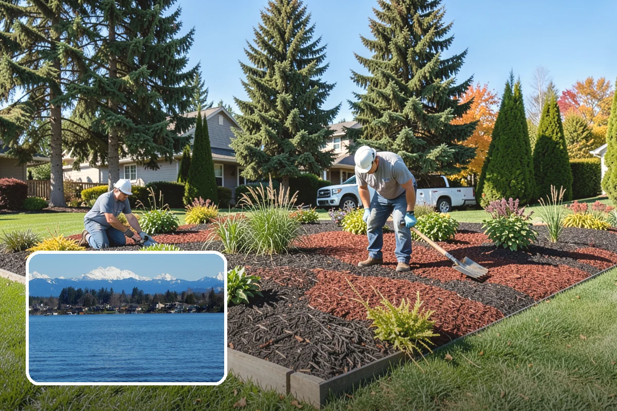 Bed Cleanup in Lake Stevens, Snohomish County, WA - Removes leaf litter and debris that smother plants and invite rot